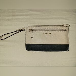 Calvin Klein Black and Cream Women's Bag